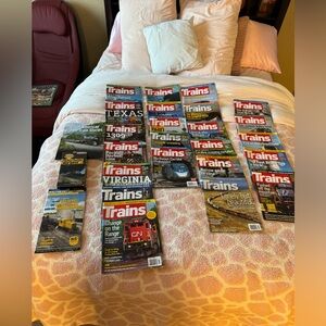 Mixed Lot of 23 Issues of  Trains The Magazine of Railroading Plus Extra